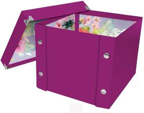 img 2 attached to 📦 Snap-N-Store X-Small Storage Box - Compact and Convenient, 8 x 8 x 5.75 Inches, Berry (SNS01924)