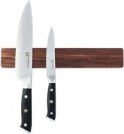 🔪 12 inch walnut magnetic knife holder - organize your kitchen with a multi-functional knife magnet, strip, and rack - made in usa logo