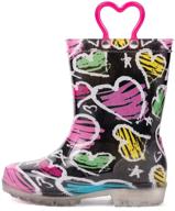 🌧️ cute & waterproof: outee printed rain boots for toddlers & kids! logo