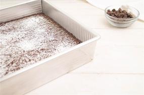 img 2 attached to 🍰 Bake Perfectly Even Square Cakes with USA Pan's Bare Aluminum Cake Pan