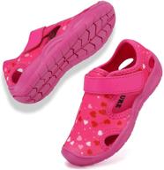 fanture quick dry lightweight closed toe u420lz2002 l pink 23 girls' shoes in athletic logo