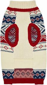 img 1 attached to 🐾 Blueberry Pet: Festive Fair Isle Family Apparel - Matching Sweaters, Scarf, and Beanie Hat for Dogs and Pet Lovers