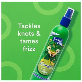 img 1 attached to 🍏 Suave Kids Tear-Free Hair Detangler Spray - Silly Apple 10 oz (Pack of 6)