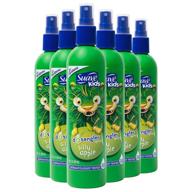 🍏 suave kids tear-free hair detangler spray - silly apple 10 oz (pack of 6) logo