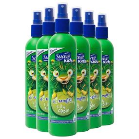 img 4 attached to 🍏 Suave Kids Tear-Free Hair Detangler Spray - Silly Apple 10 oz (Pack of 6)