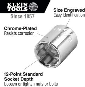 img 1 attached to 🔧 Klein Tools 8 Inch Socket Set - 20 Piece