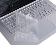 vfeng прозрачная клавиатурная накладка для ноутбука microsoft surface 4 2021+ и microsoft surface laptop 3 13" 2019/2020+ логотип
