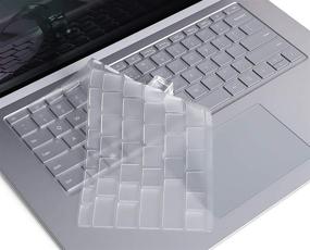 img 4 attached to VFENG Прозрачная клавиатурная накладка для ноутбука Microsoft Surface 4 2021+ и Microsoft Surface Laptop 3 13" 2019/2020+