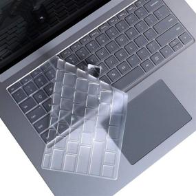 img 2 attached to VFENG Прозрачная клавиатурная накладка для ноутбука Microsoft Surface 4 2021+ и Microsoft Surface Laptop 3 13" 2019/2020+