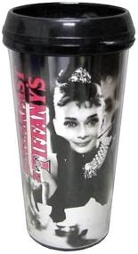 img 2 attached to ☕️ Audrey Hepburn Breakfast at Tiffany's Plastic Travel Mug - 16oz