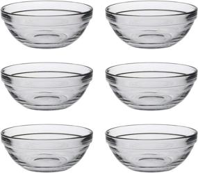 img 3 attached to Durable and Space-Saving: Duralex Lys Stackable Clear Bowl - The Perfect Kitchen Essential