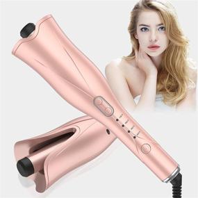 img 4 attached to 💁 Charites Rotating Automatic Hair Curling Iron: Extended Barrel, Auto Shut-Off, Dual Voltage & Anti-Scald Hair Curlers