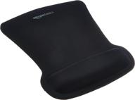 amazon basics gel mouse pad with wrist support rest for computers logo