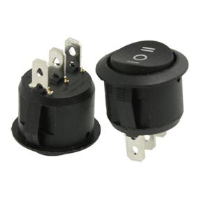 img 2 attached to Pack of 10 URBEST Rocker Switches, Round Button, ON/Off/ON SPDT, 🔘 Snap-in Design, 6A/250V 10A/125V AC, Ideal for Automotive, Car, and Marine Applications