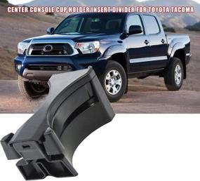 img 1 attached to Swess Чашка разделитель для подстаканника в центральной консоли для Toyota Tacoma 2005-2010 и Sequoia 2008-2018