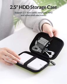 img 3 attached to 📦 ORICO Hard Drive Case 2.5inch External Drive Storage - Protective Carring Bag for WD My Passport Element, Seagate, Toshiba, Samsung T5 2.5" HDD (PHD-25)