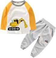 ijnuhb toddler clothes t shirts pants（crocodileblack 6t） boys' clothing in clothing sets logo