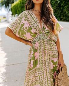 img 3 attached to Meenew Womens Bohemian Casual Summer Women's Clothing