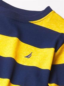 img 1 attached to Nautica Boys' Classic Striped Crewneck Tee: Timeless Style for Young Explorers