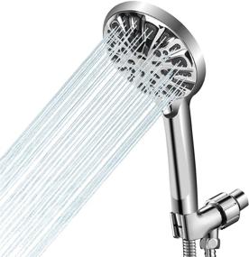 img 4 attached to 🚿 Woochy High Pressure Shower Head Set with 9 Functions, 59inch Replaceable Hose and Adjustable Bracket - Ideal for Home and Spa Massage