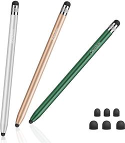 img 4 attached to 🖊️ StylusHome Stylus Pens for Touch Screens (3 Pcs) - High Sensitivity Capacitive Stylus with 6 Extra Tips for iPad, iPhone, Samsung Galaxy, and More