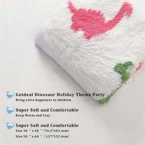 img 2 attached to Goideal Dinosaur Blanket Children Washable