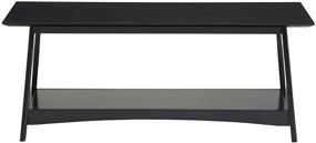 img 3 attached to Convenience Concepts Alpine Coffee Table, Black: Stylish and Functional Addition to Your Living Space