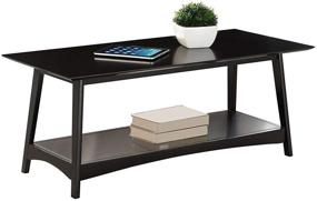 img 2 attached to Convenience Concepts Alpine Coffee Table, Black: Stylish and Functional Addition to Your Living Space