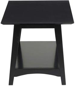 img 1 attached to Convenience Concepts Alpine Coffee Table, Black: Stylish and Functional Addition to Your Living Space