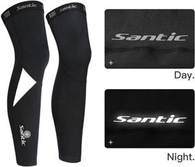 img 1 attached to Santic Cycling Warmers Thermal Fleeced Sports & Fitness