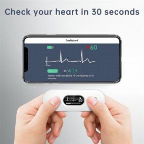 img 3 attached to 📱 Устройство мониторинга сердца через Bluetooth Wellue DUOEK-S, бесплатное приложение совместимо с iOS, Android и планшетами, для домашнего использования - улучшенная оптимизация поисковой системы
