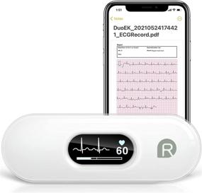 img 4 attached to 📱 Wellue DUOEK-S Bluetooth Heart Monitoring Device, Free App iOS Android & Tablet Compatible, for Home Use - Enhanced SEO