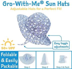 img 2 attached to 🧢 Adjustable Drawstring Foldable Summer Sun Hat - Boys' Stylish Accessories