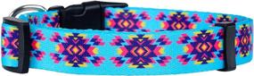 img 1 attached to 🐶 Stylish Aztec Dog Collar for Male and Female Dogs - Native Pup, Designer Tribal Pattern