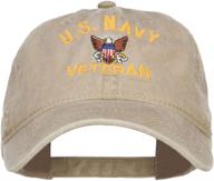 e4hats veteran military embroidered washed sports & fitness logo