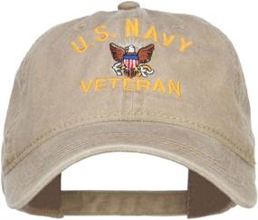 img 4 attached to E4Hats Veteran Military Embroidered Washed Sports & Fitness