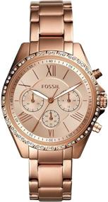 img 4 attached to ⌚ Fossil Women's Modern Courier Chronograph Dress Quartz Watch - Stainless Steel