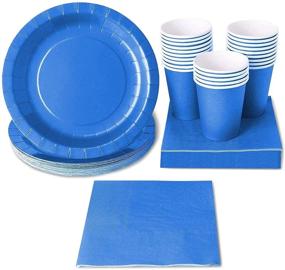 img 4 attached to 🎉 Blue Party Pack: Supplies & Decorations (24 Guests, 72 Pieces)