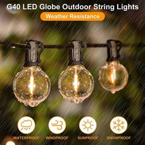 img 1 attached to Dimmable Shatterproof Waterproof Connectable Backyard Seasonal Decor