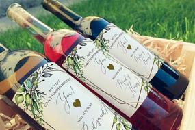 img 2 attached to 🍷 Greenery Will You Be My Bridesmaid Wine Labels - Set of 8: Includes 6 Bridesmaid, 1 Maid of Honor, 1 Matron of Honor