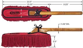 img 3 attached to 🚗 Марка OCM Классический автомобильный пылесборник: чехол для хранения и деревянная ручка - выбор детейлеров.