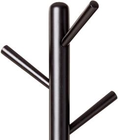 img 2 attached to 👑 Stylish Crown Mark Hall Tree, Black: Organize and Accentuate Your Entryway