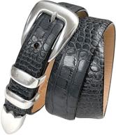 s5525 italian leather designer alligator men's accessories in belts logo