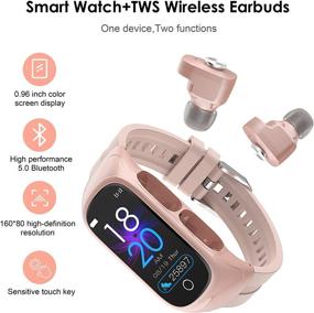 img 2 attached to W@nyou 2-in-1 Bluetooth Smart Watch with Wireless Stereo Earbuds - Activity Bracelet with TWS Sleep Fitness Tracker, Pedometer, Calorie Counter for Sports