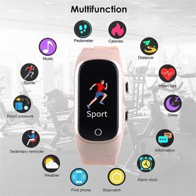 img 3 attached to W@nyou 2-in-1 Bluetooth Smart Watch with Wireless Stereo Earbuds - Activity Bracelet with TWS Sleep Fitness Tracker, Pedometer, Calorie Counter for Sports