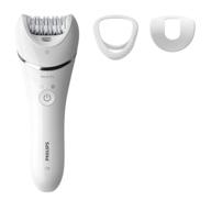 experience smooth skin with philips beauty epilator series 8000 - includes 3 accessories, white, bre700/04 logo