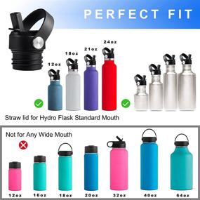 img 2 attached to 🥤 DBIW Straw Lid: Convenient Compatibility for Hydro Flask Standard Mouth Bottles