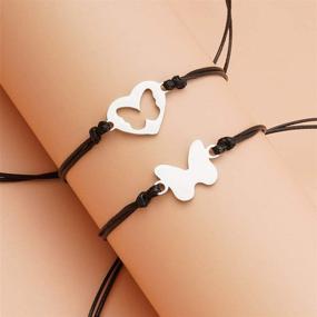 img 3 attached to 👩 Stylish Mommy & Me Heart Bracelets – Perfect First Day of School Gift for Women and Girls