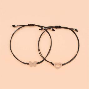 img 1 attached to 👩 Stylish Mommy & Me Heart Bracelets – Perfect First Day of School Gift for Women and Girls