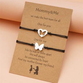 img 2 attached to 👩 Stylish Mommy & Me Heart Bracelets – Perfect First Day of School Gift for Women and Girls